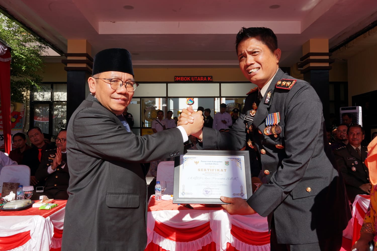 Bupati Lombok Utara Hadiri HUT Bhayangkara ke-80